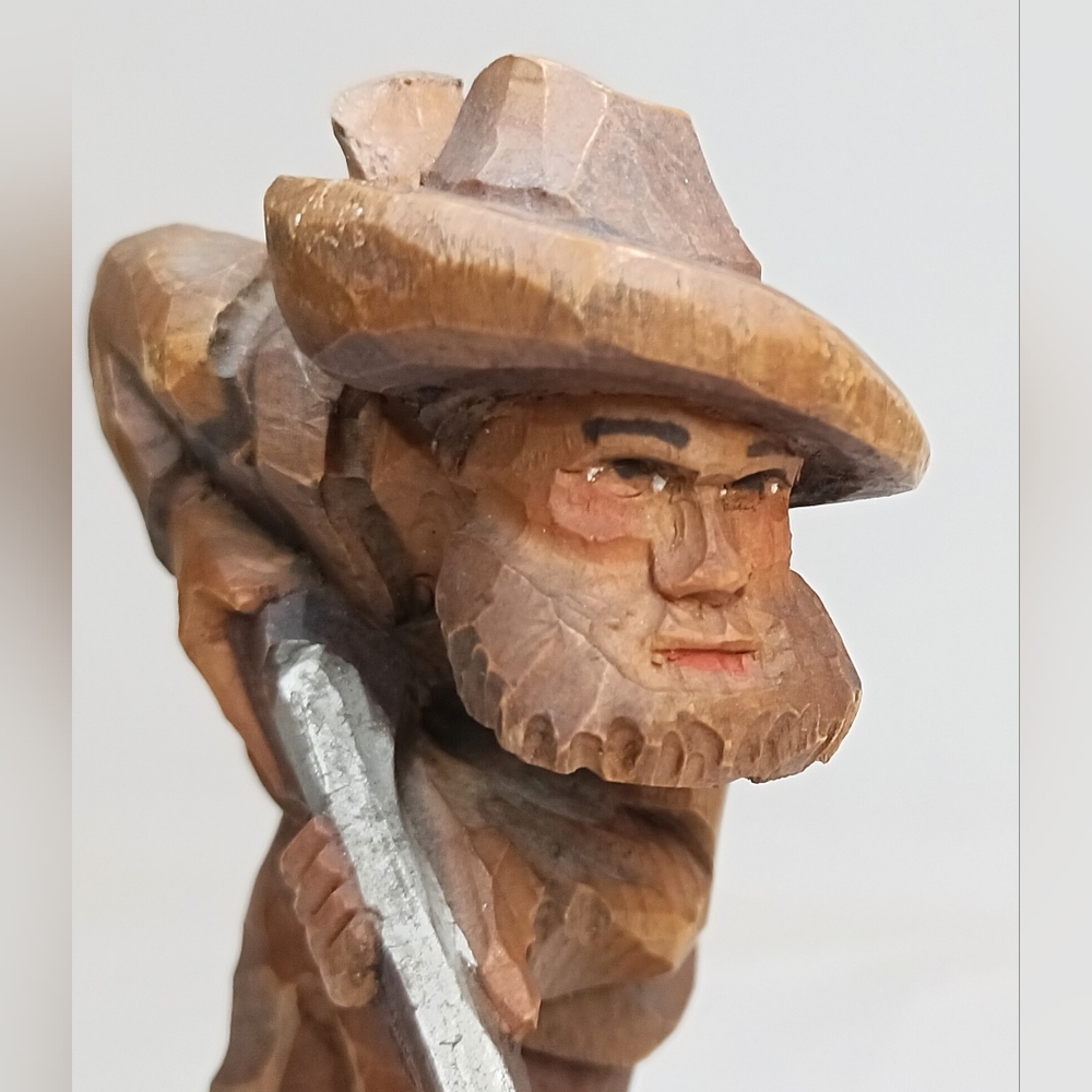 Vintage ANRI Carved Wooden Figure Of Hunter